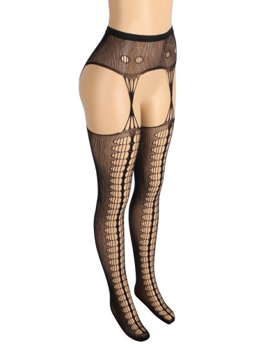 Ohyeah - Sexy Fishnet Pantyhose - Black - 3XL 照片