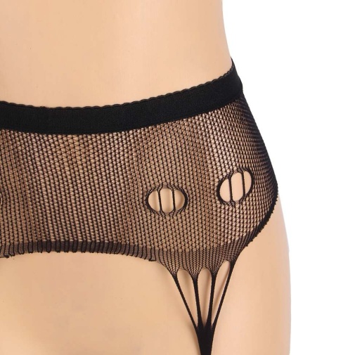 Ohyeah - Sexy Fishnet Pantyhose - Black - 3XL 照片