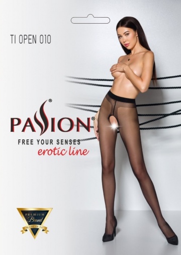 Passion - Tiopen 010 Pantyhose - Black - 5 photo
