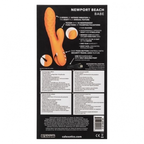 CEN - CalDream Newport Beach Babe Vibrator - Orange photo