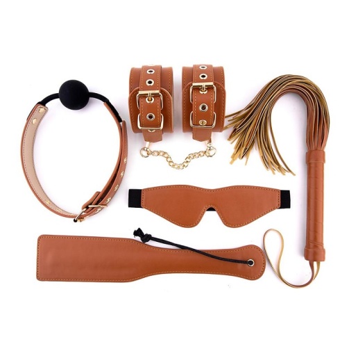 Dreamtoys - Blaze Elite BDSM Set - Brown photo