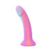 Easytoys - Glow Candy Swirl Dildo 19cm - Pink photo-4