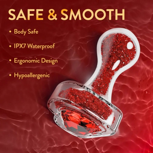 Oh My Gem - Lustre Butt Plug - Red 照片