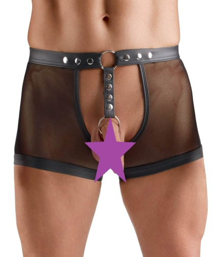 Svenjoyment - Jock Pants w Cock Ring - Black - L photo