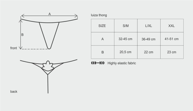 Obsessive - Luiza Thong - White - S/M photo