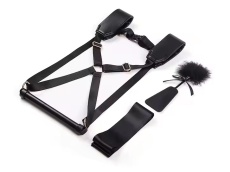 Yeahwow - Doggy Style Saddle Restaint Set - Black photo