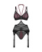 Obsessive - Parisel Set 3 pcs - Burgundy - 2XL/3XL photo-6