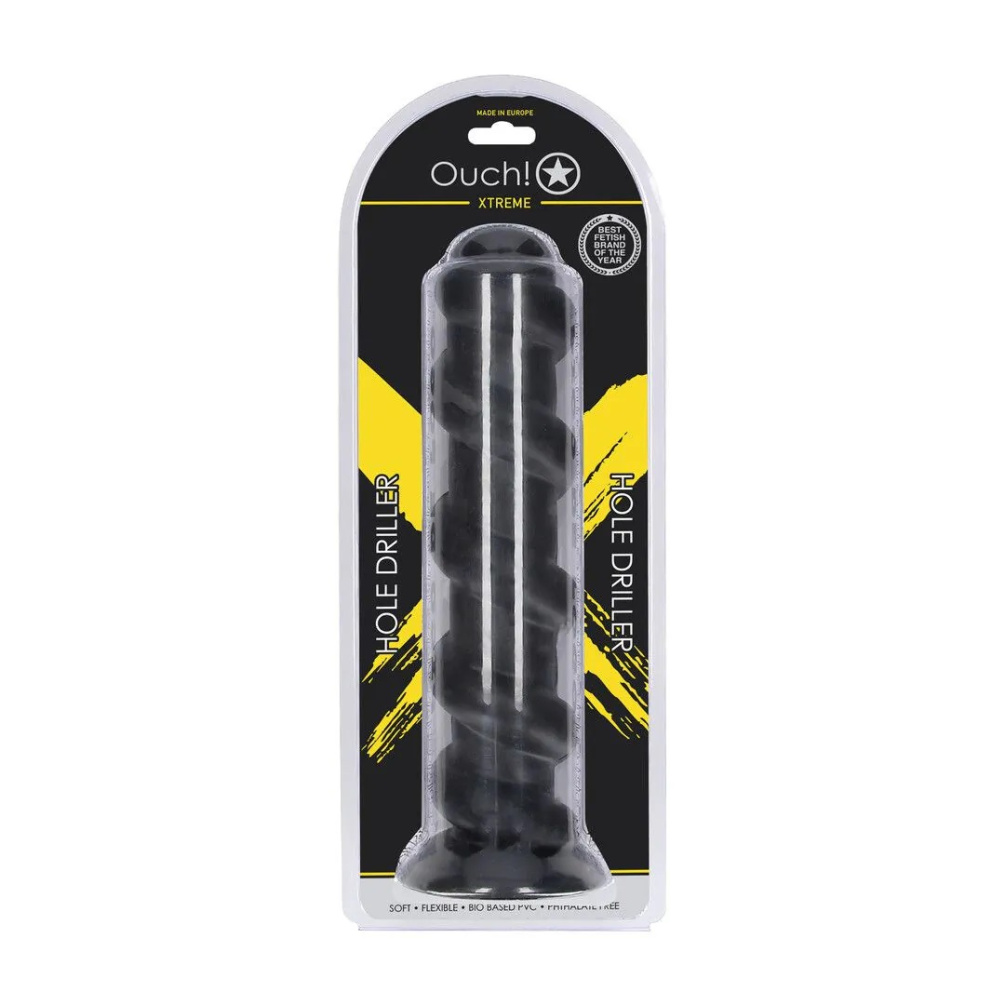 Ouch - Hole Driller Anal Plug - Black photo-7