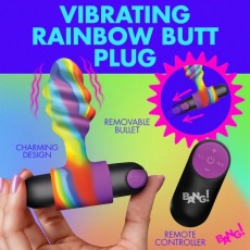 Bang! - Rainbow Vibro Butt Plug 照片