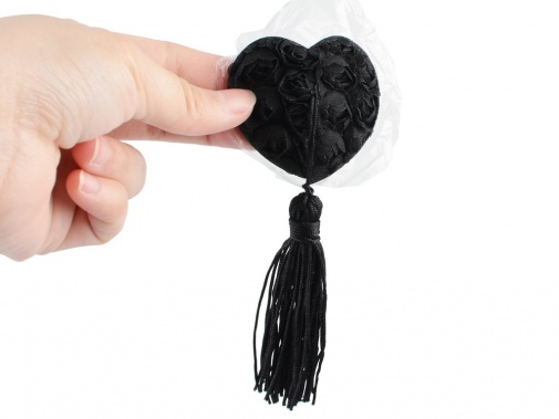 Toynary - SM09 Rose Nipple Covers - Black photo