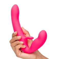 Happy Rabbit - Vibrating Strapless Strap-On - Pink photo