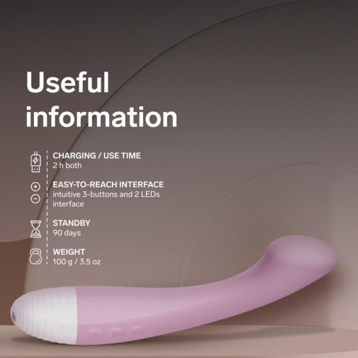 Lelo - Moka Originals APP G-Spot Vibrator - Soft Pink 照片