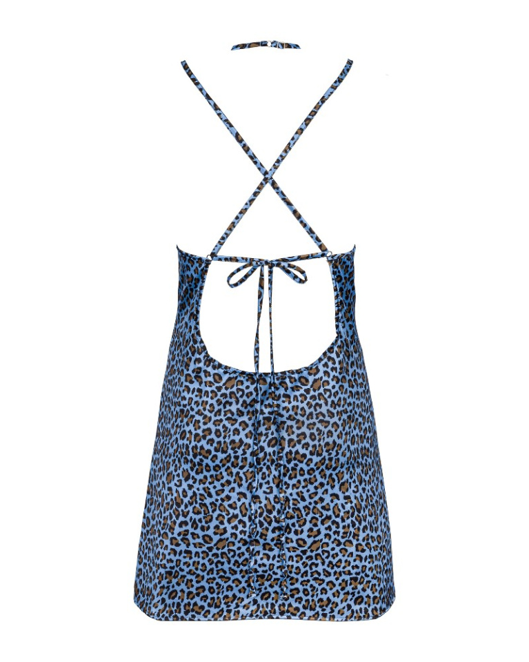 Obsessive - Nadines 連身裙連丁字褲 - 藍色 - 細碼/中碼 照片