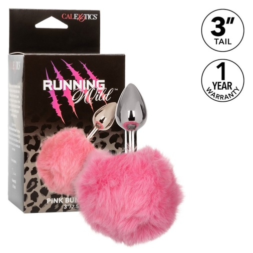 CEN - Running Wild Bunny Tail Plug - Pink photo