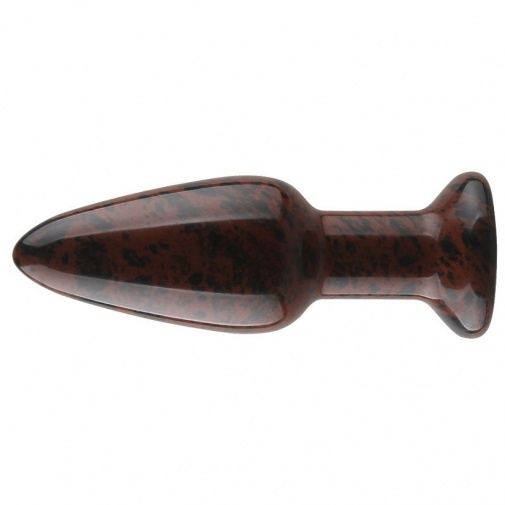 Allwell - Natural stone Anal Plug - Red Obsidian photo