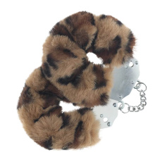 Ouch - Heavy-Duty Fluffy Hand Cuffs - Leopard 照片