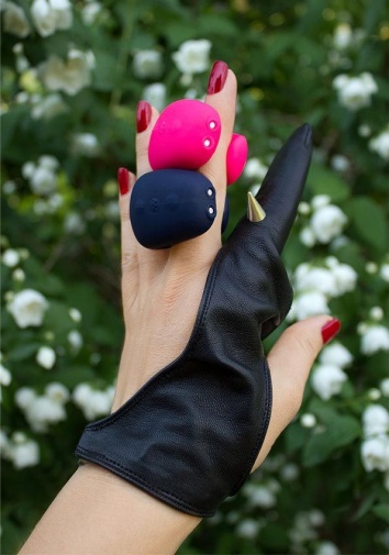 Gvibe - Gring 手指震動器 - 霓虹玫瑰色 照片