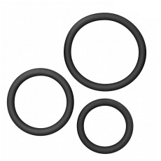 Addicted Toys - Cock Rings Set - Black photo