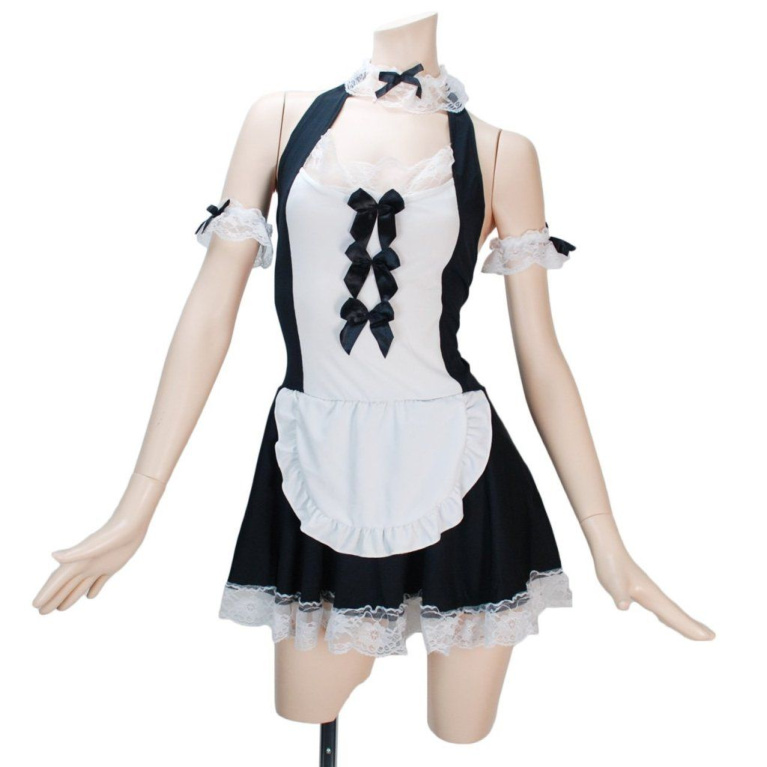 Costume Garden - GB-121 Ribbon Sexy Maid Costume photo