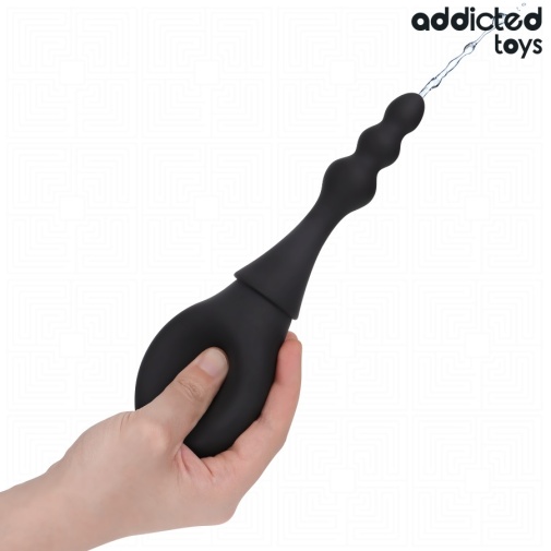 Addicted Toys - #4 旅行装灌肠器 - 黑色 照片