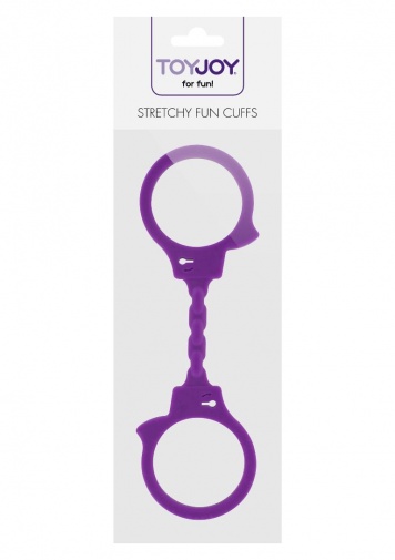 ToyJoy - 弹性胶手铐 - 紫色 照片