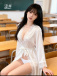 Drywell - Sexy Lace Robe - White 照片-4