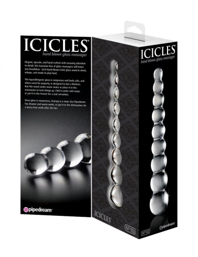 Icicles - 玻璃拉珠款後庭塞2號 - 透明 照片
