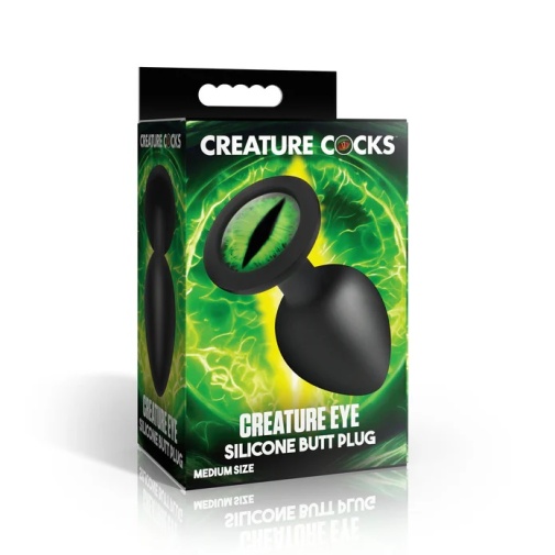 Creature Cocks - Green Eye Plug M - Black 照片