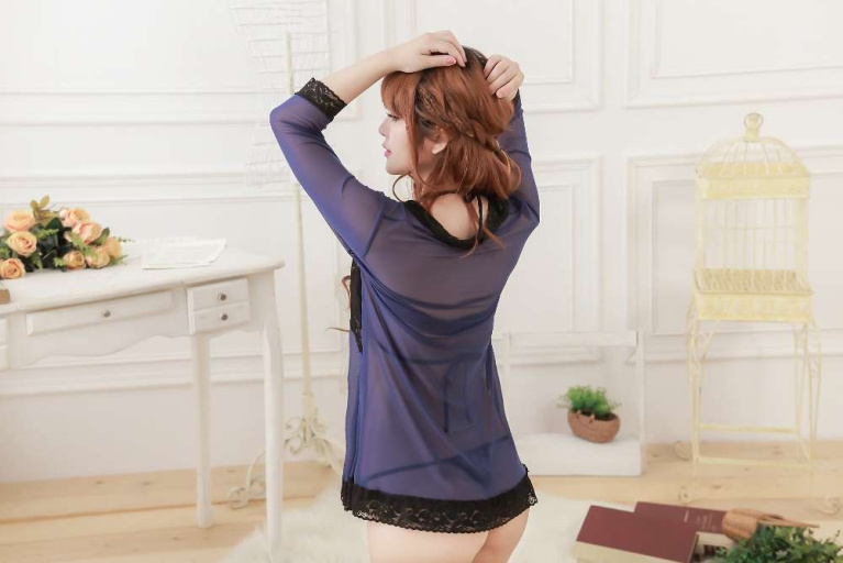 SB - Robe w Lace A216 - Dark Blue photo