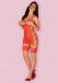 Obsessive - Rediosa Chemise & Thong - Red - S/M photo-3