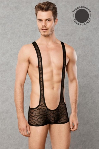 Doreanse - Men's Lace Bodysuit - Black - M photo