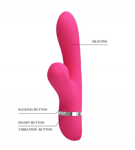 Pretty Love - Willow Rabbit Vibrator w Sucking - Pink photo