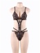 Ohyeah - Charming Lace Teddy - Black - 3XL photo-4