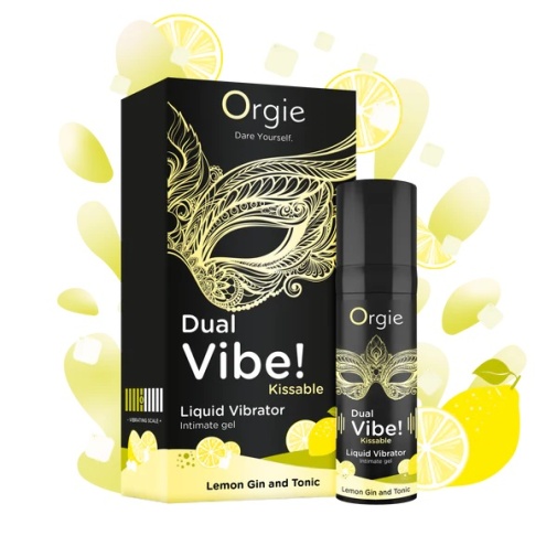 Orgie - Dual Vibe! 可食用震動凝膠 檸檬琴通寧 - 15ml 照片