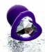 ToDo - 心型鑽石後庭塞 細碼 - 紫色 照片-6