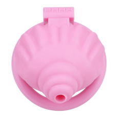 FAAK - Shell Resin Chastity Cage - Pink photo