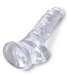 King Cock - 8" Cock w Balls - Clear photo-5