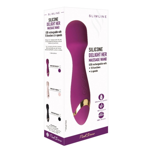 Erokay - Delight Her Wand Massager - Burgundy 照片