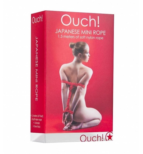 Ouch - Japanese Mini Rope 1.5m - Red photo