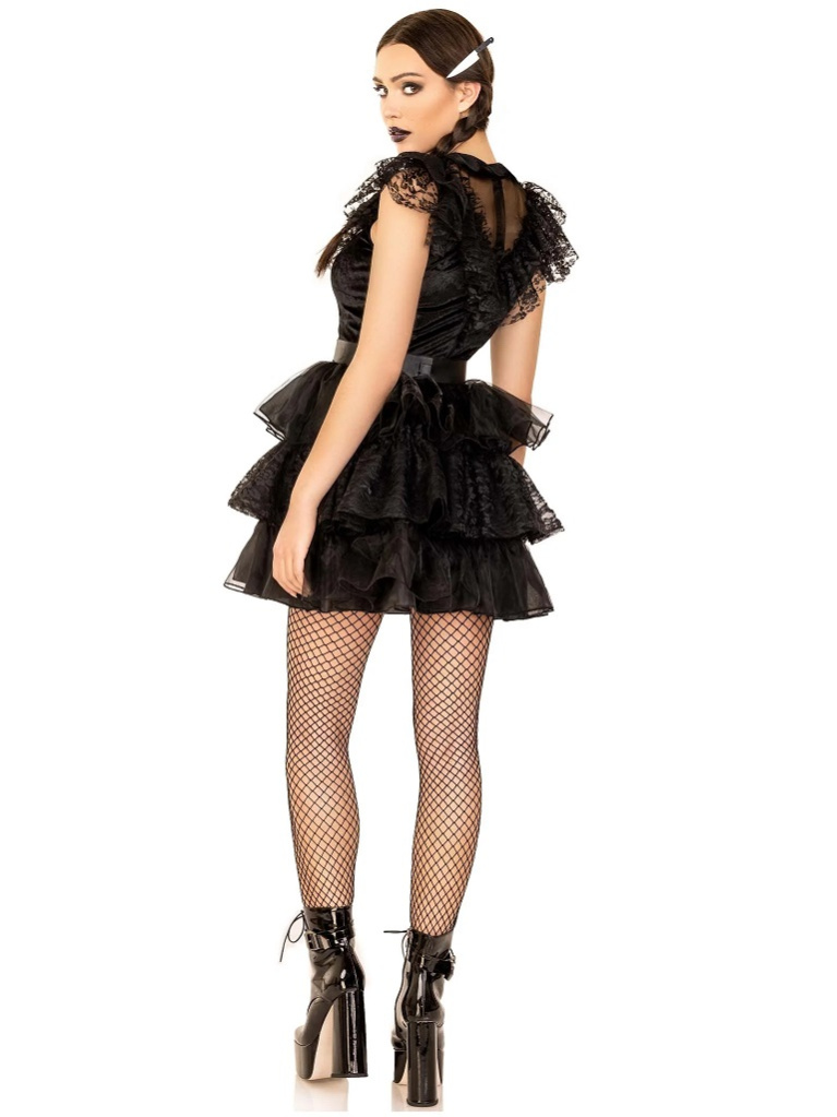 Leg Avenue - Raving Rebel Costume - Black - XS photo