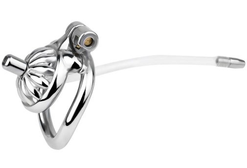 FAAK - Flower Chastity Cage w Metal Catheter 45mm 照片