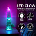 RealRock - 6" LED Vibro Dildo w Balls - Clear 照片-3