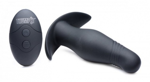 Thump It - Kinetic Thumping 7x Rippled Anal Plug - Black photo