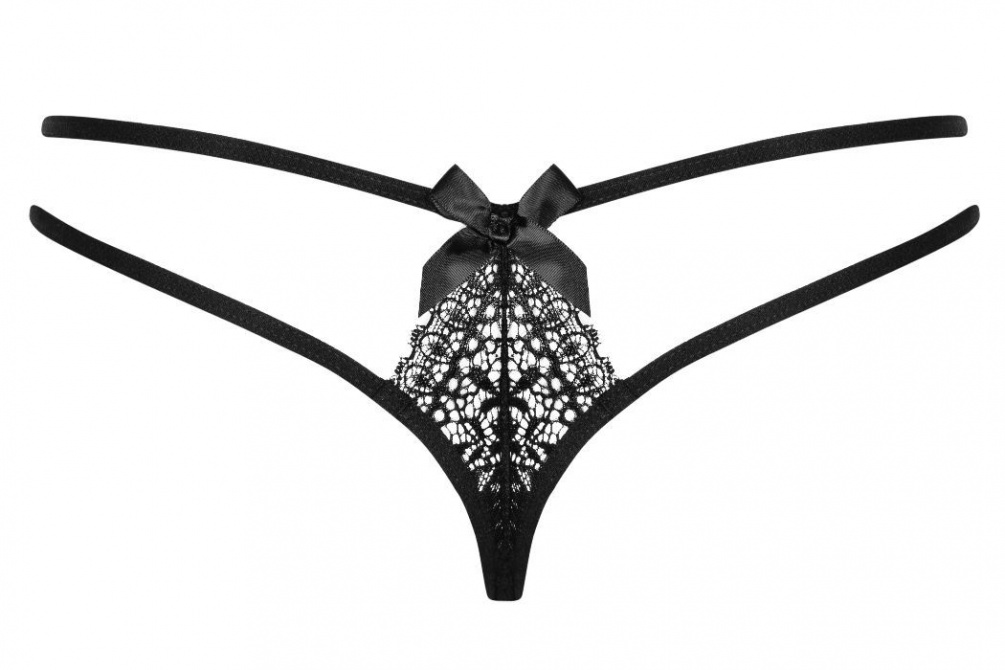 They encourage to the play. They tempt and seduce - and you ... Obsessive - Intensa Double Thong - Black - L/XL photo-11