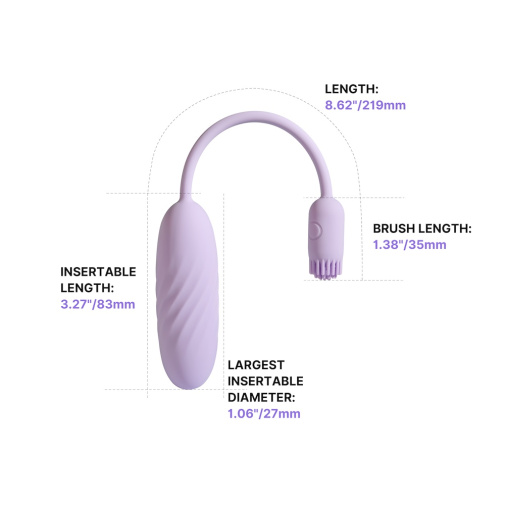 SVAKOM - Plume Interactive Bullet Vibrator - Pastel Lilac photo