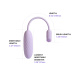 SVAKOM - Plume Interactive Bullet Vibrator - Pastel Lilac photo-10