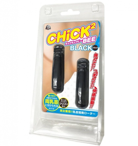 A-One - Tic Chic Bee Vibrating Nipple Clamps - Black photo