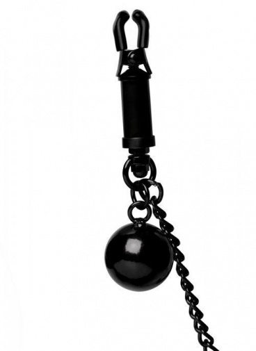 Mistress - Clamps with Ball Weights and Chain - Black photo