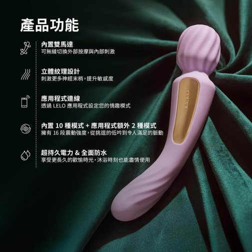LELO - Switch 双头按摩棒震动器 - 柔雾粉 照片
