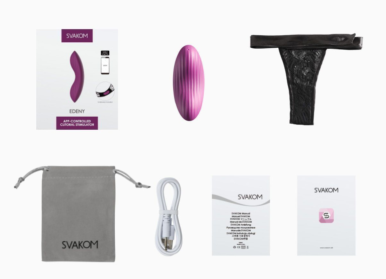 SVAKOM - Edeny 穿戴式內褲震動器 - APP控制 - 紫色 照片